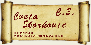 Cveta Skorković vizit kartica